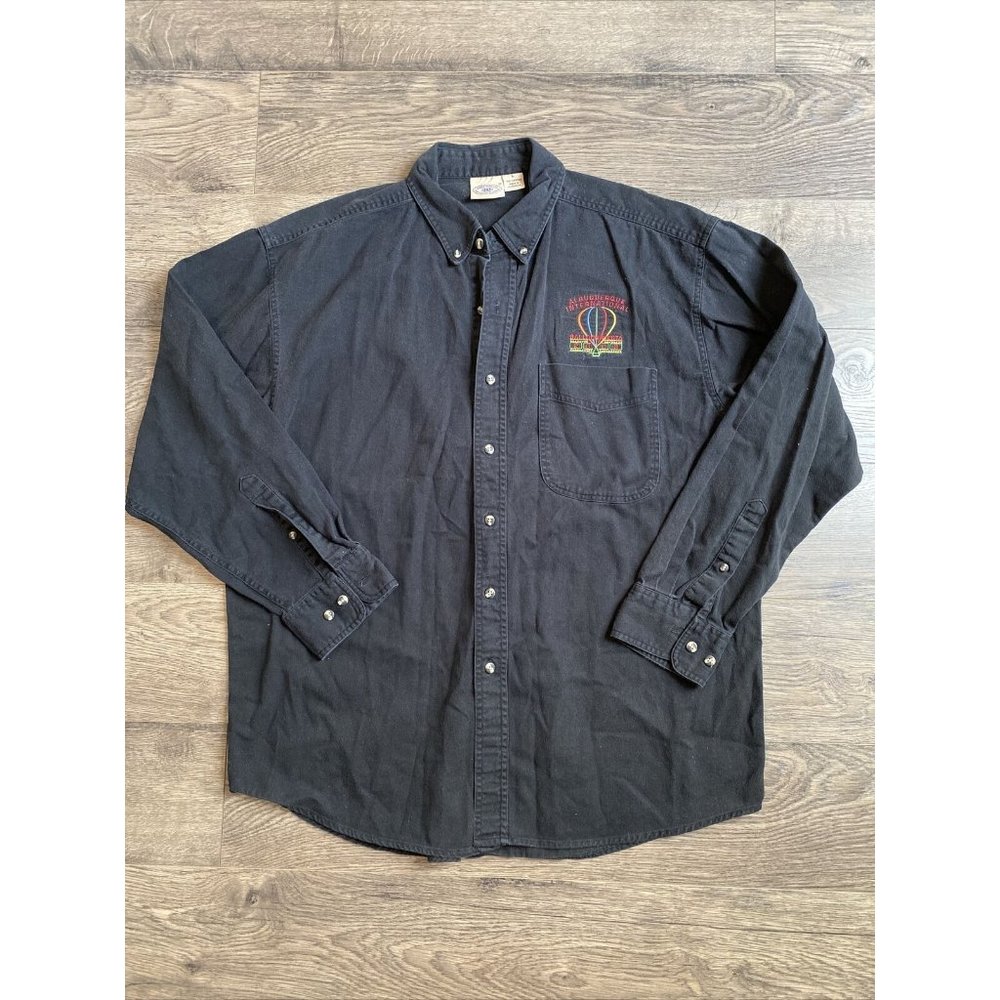 Albuquerque international ballon fiesta long sleece button down VTG 2003 Size L